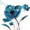 Blue Poppy Splash III Poster Print by Nan - Item # VARPDX16925